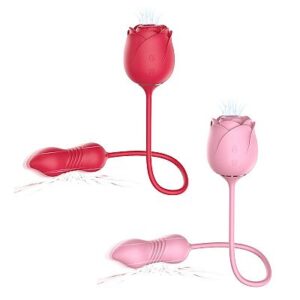 7122 - Rosa Estimuladora de Clitóris com Pulsação e ponto G - Immortal flower 5 - S-Hande - rosa