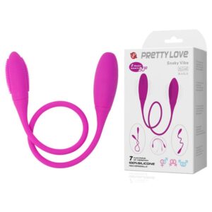 VIBRADOR SILICONE DUPLO SNAKY VIBE